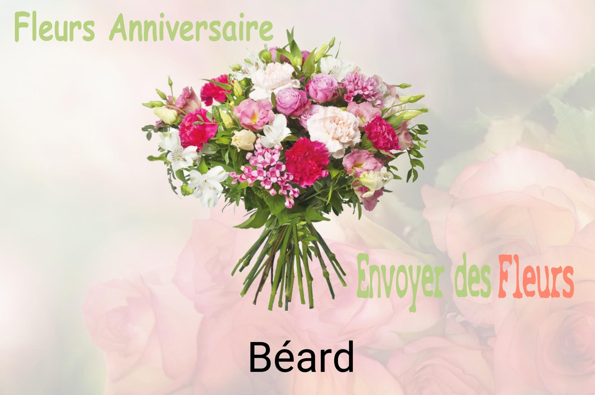 Bouquet de fleurs d’anniversaire livré à Béard